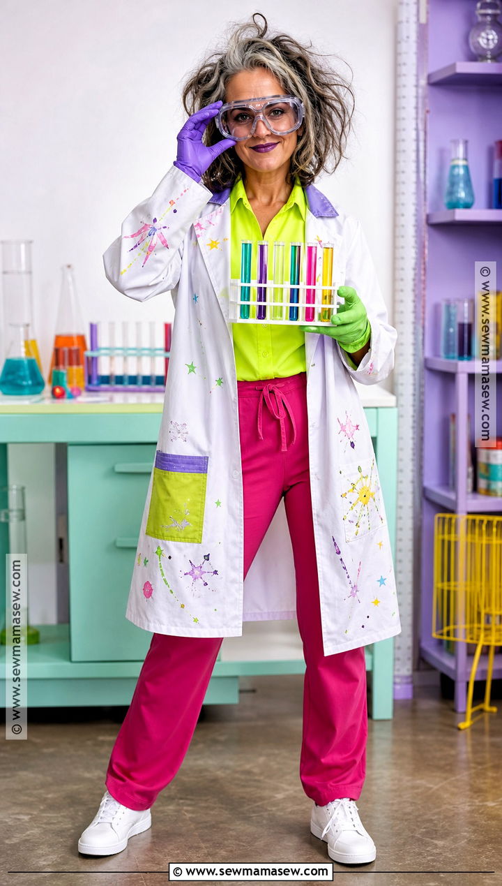 Colorful Mad Scientist Costume - 40 unique halloween costumes for women