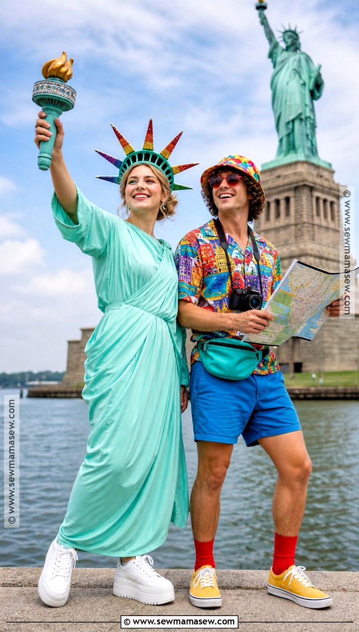 Colorful Statue Of Liberty And Tourist Costume - 30 statue of liberty and tourist costume ideas