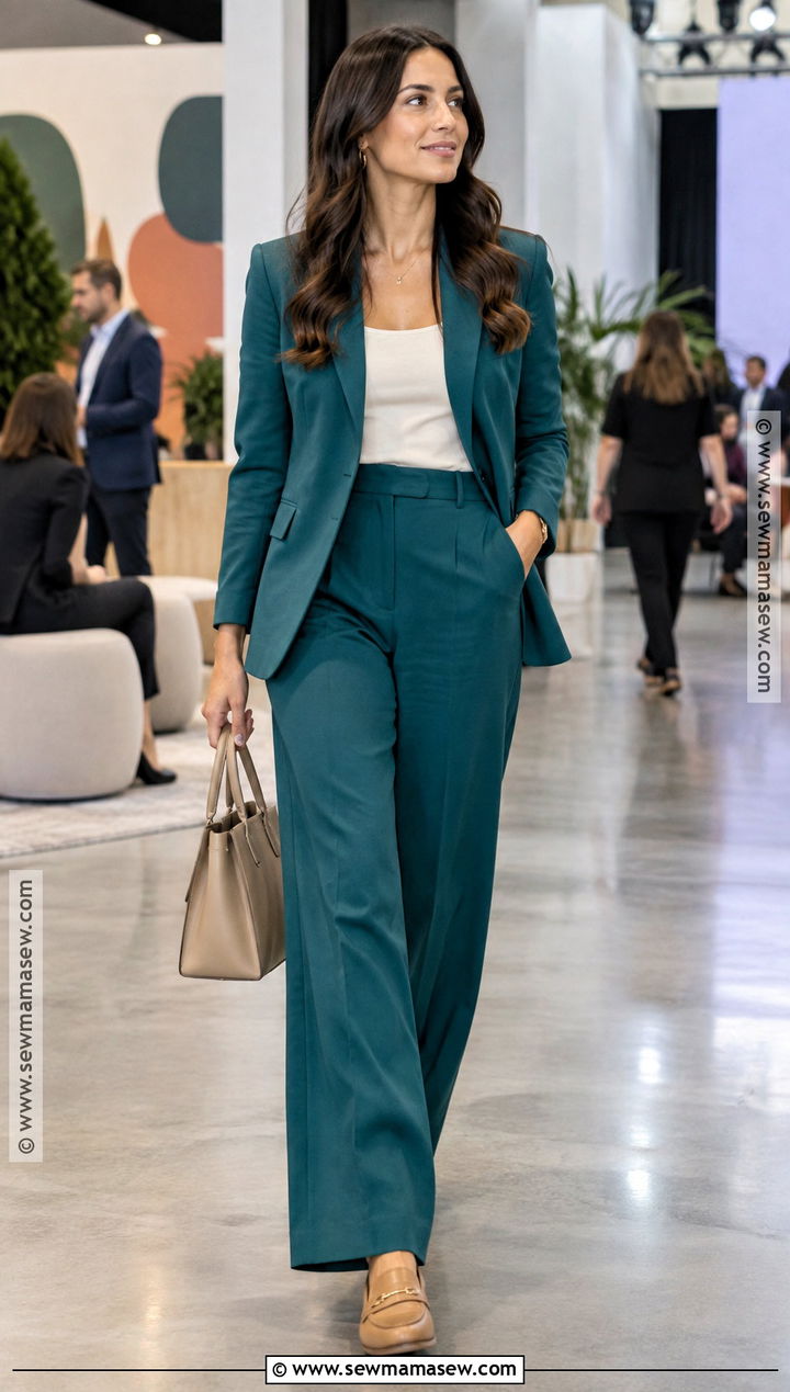 Colorful Suit Fall Conference Outfit - 20 Fall Conference Outfits for Women