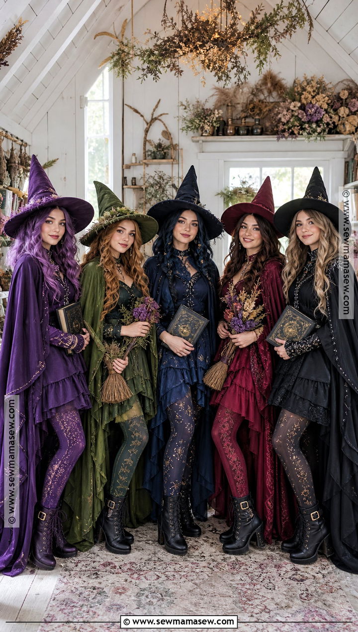 Colorful Witch Group Costume - 35 easy group costumes