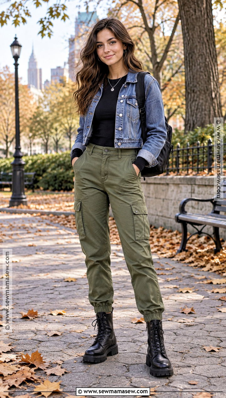 Combat Boots With Cargo Pants - 15 Casual Fall Boot Styles
