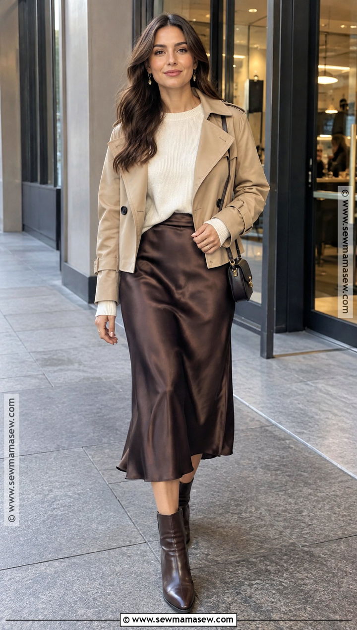 Comedy Show Outfit With Midi Skirt And Sweater - 20 Comedy Show Outfit Night Fall Ideas