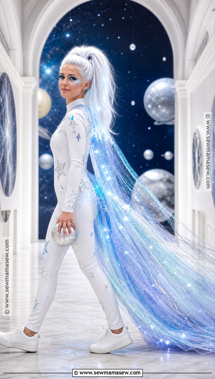 Comet Solar System Costume With Light Up Tail - 30 Solar System Costume Ideas