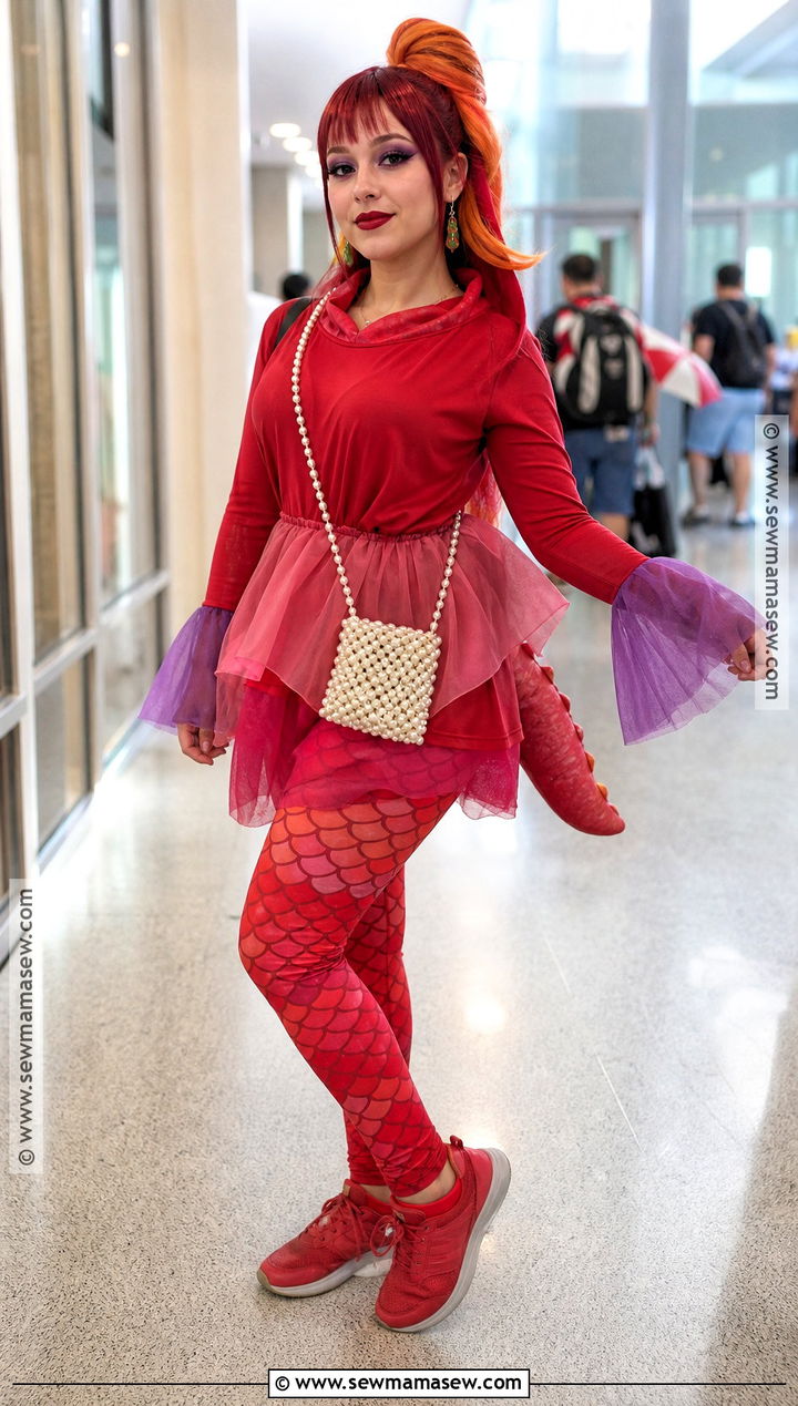 Comfortable Lola Shark Tale Costume With Red Sneakers - 35 lola shark tale costume ideas