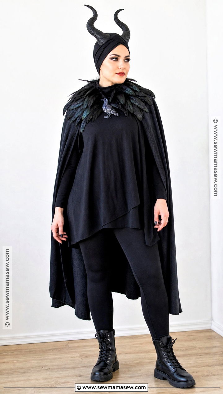 Comfortable Maleficent Costume With Leggings - 50 maleficent costume ideas