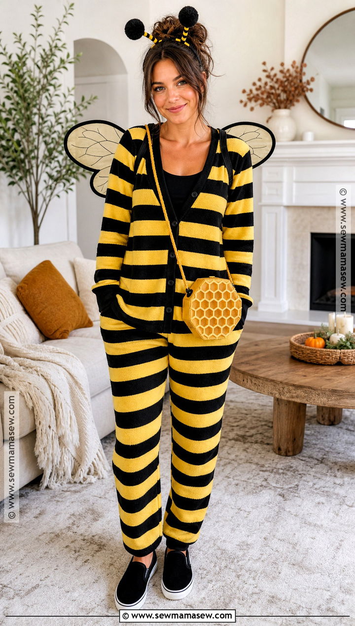 Comfy Bumble Bee Costume With Pajama Set - 30 Bumble Bee Costume Ideas for Women