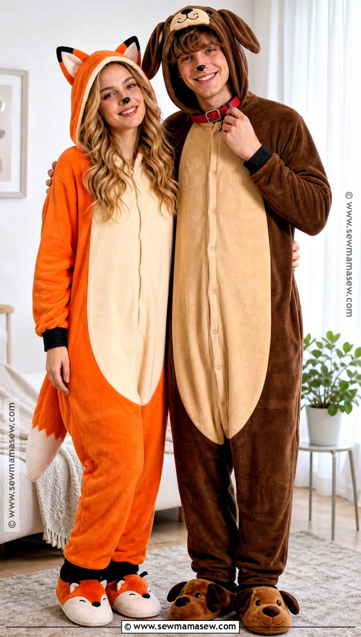 Comfy Tod And Copper Pajama Costume - 30 fox and the hound costume ideas