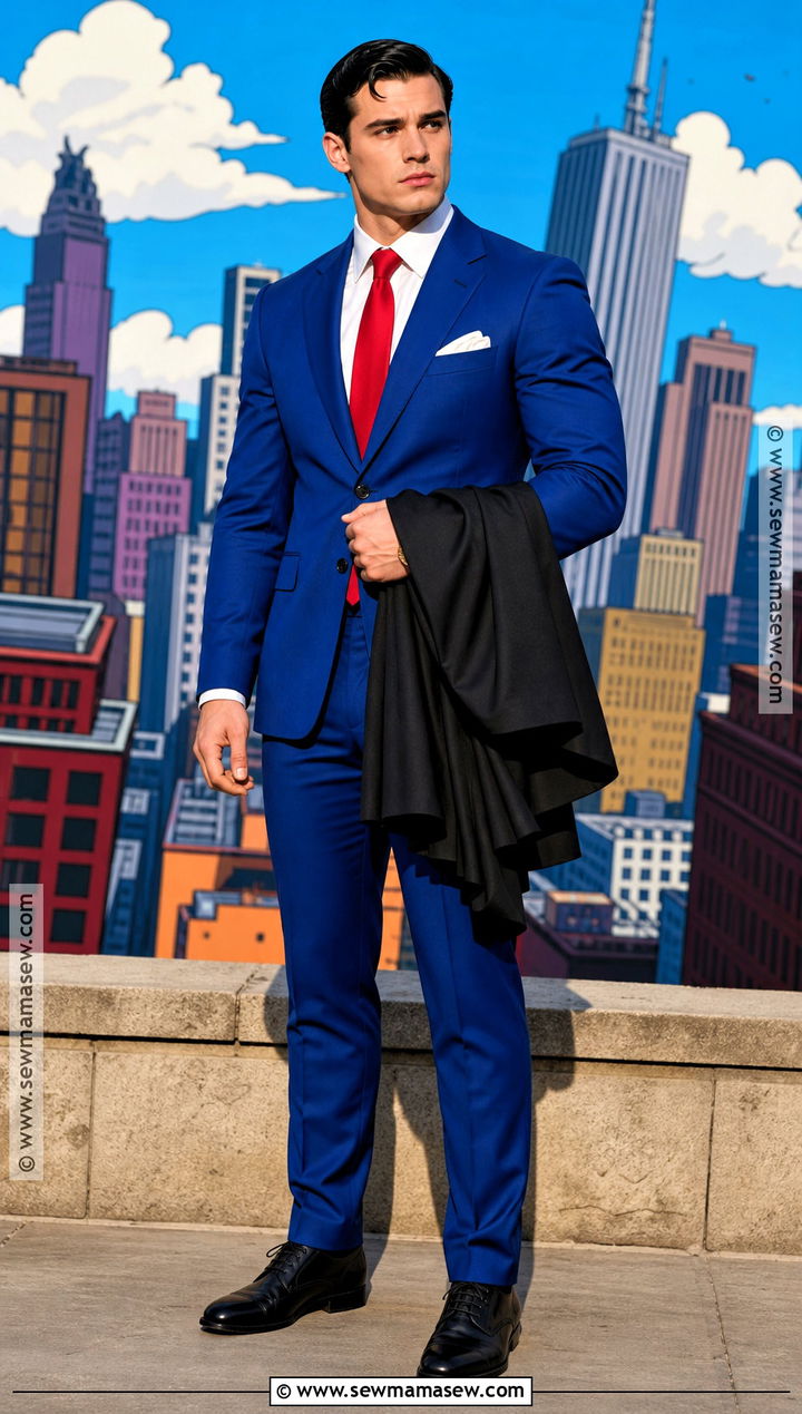 Comic Blue Suit Bruce Wayne Costume - 30 bruce wayne costume ideas