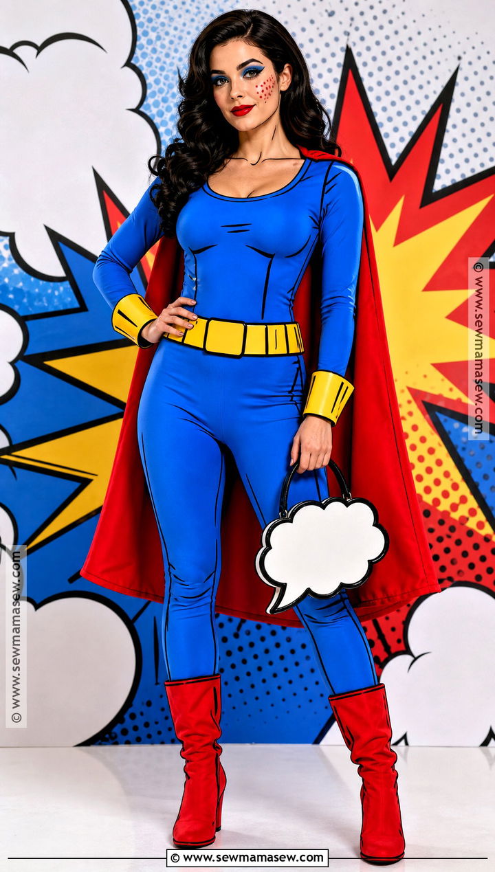 Comic Book Hero Cosplay With Pop Art Makeup - 30 maquillaje cosplay ideas