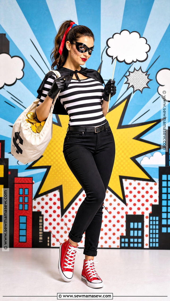 Comic Book Robber Costume - 30 Robber Costume Ideas for Women