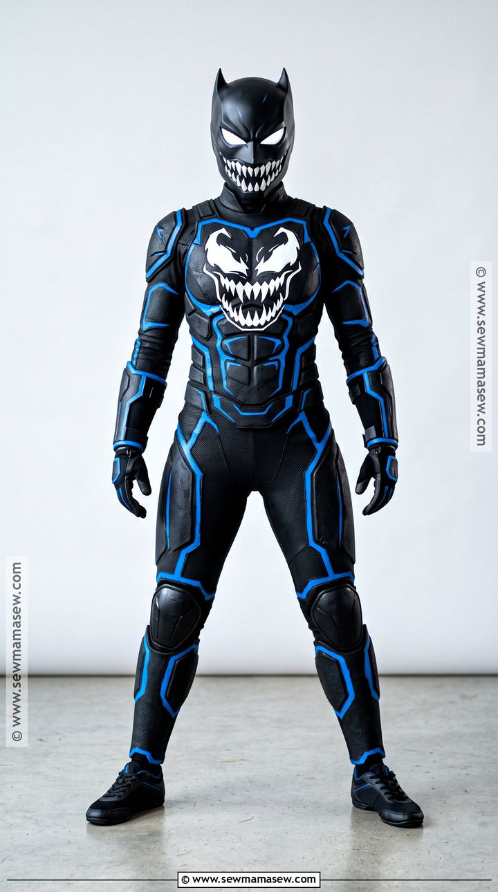 Comic Book Venom Costume With Blue Highlights - 35 venom costume ideas