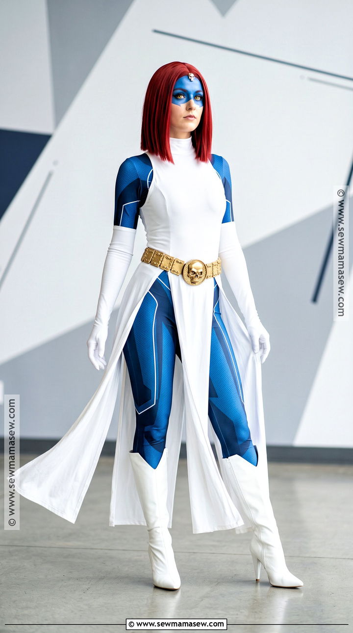 Comic Mystique Costume With White Leotard - 35 mystique costume ideas