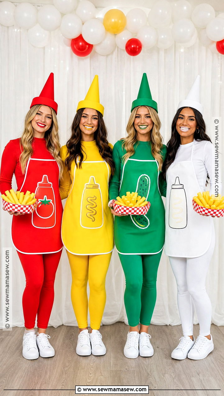 Condiment Costume Group - 30 Food Costume Ideas