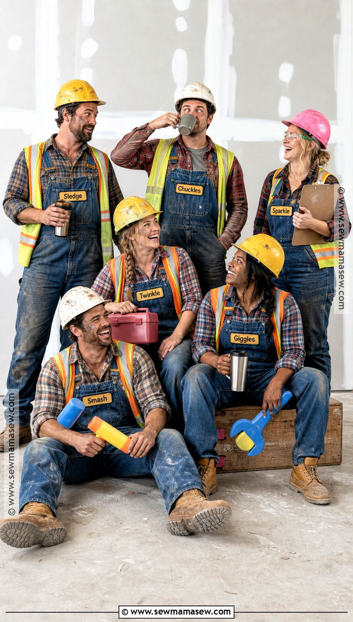 Construction Crew On Break Costume - 35 Funny Group Halloween Costumes