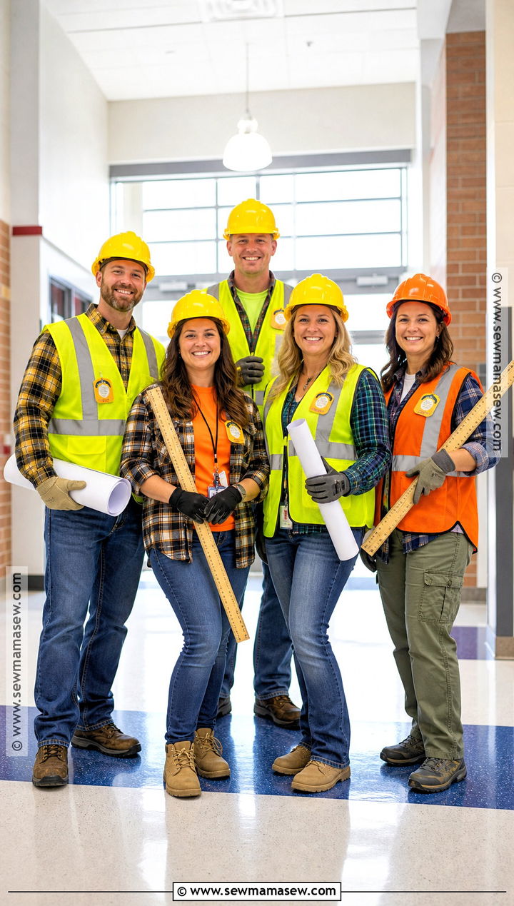 Construction Crew School Staff Costume - 30 School Staff Halloween Costume Ideas
