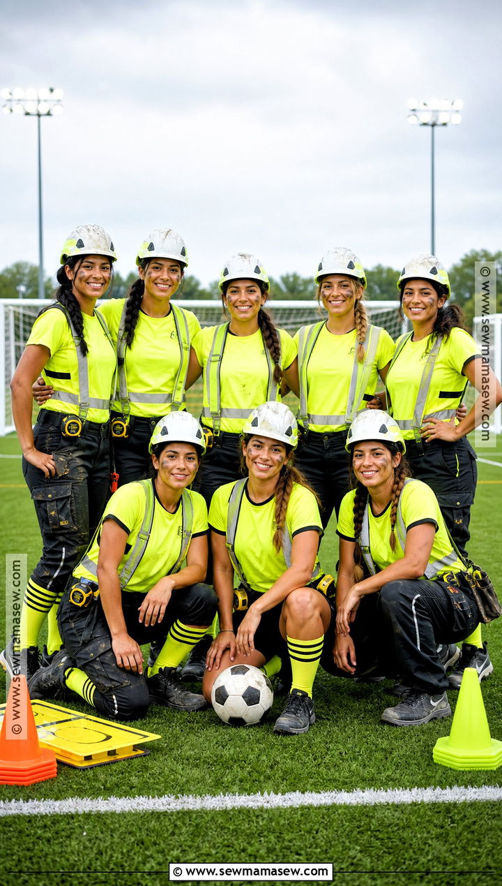 Construction Crew Soccer Team Costume - 30 Soccer Team Halloween Costumes