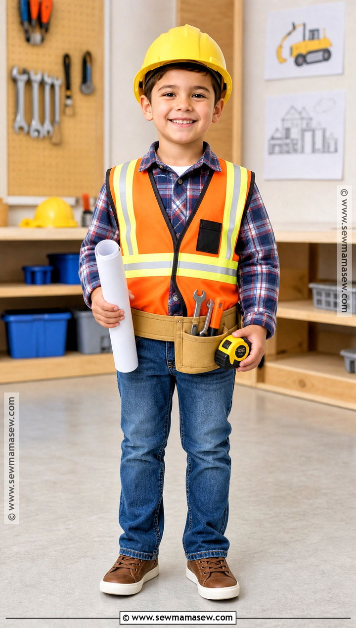 Construction Worker Career Day Costume - 30 career dress up day at school ideas