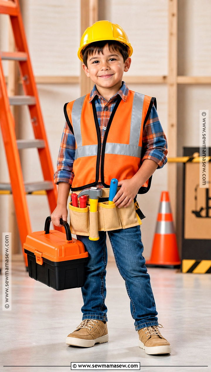 Construction Worker Costume - 35 halloween costumes for boys
