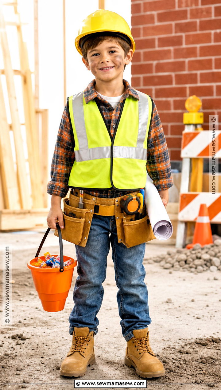 Construction Worker Costume - 45 boy halloween costumes