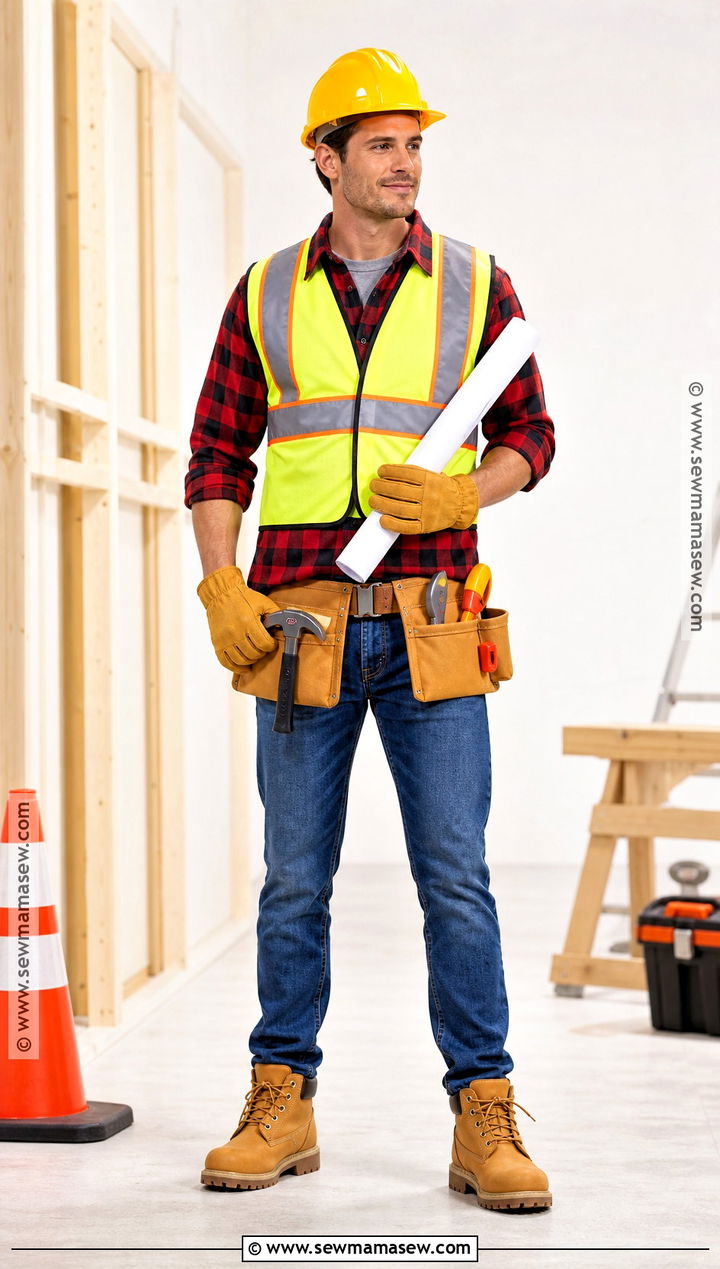 Construction Worker Costume With Safety Vest - 30 Simple Halloween Costumes for Men