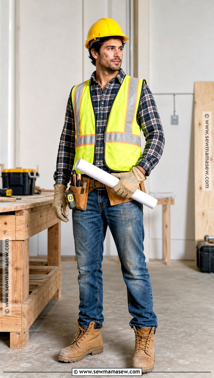 Construction Worker Costume With Safety Vest - 35 simple halloween costumes for men