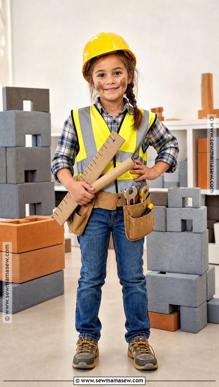Construction Worker Costume - 30 easy halloween costumes for kids