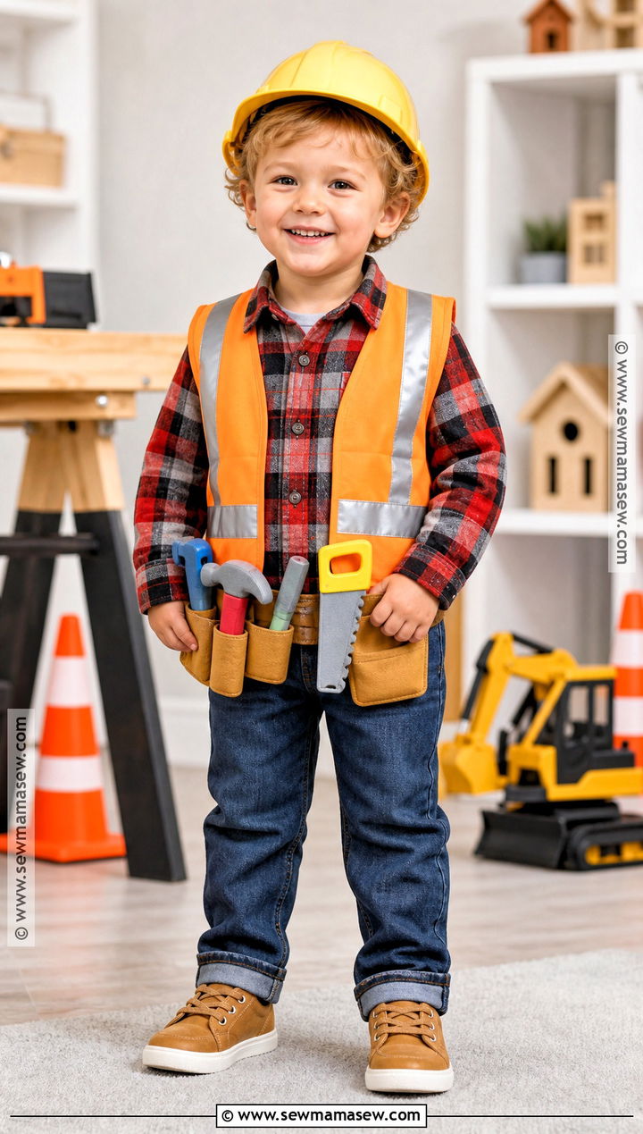 Construction Worker Toddler Boy Halloween Costume - 30 toddler boy halloween costume ideas