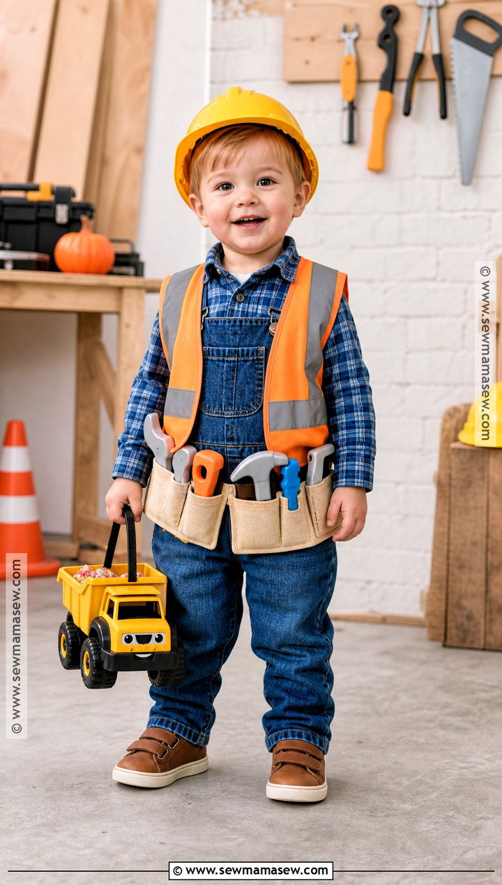 Construction Worker Toddler Costume - 45 toddler halloween costumes