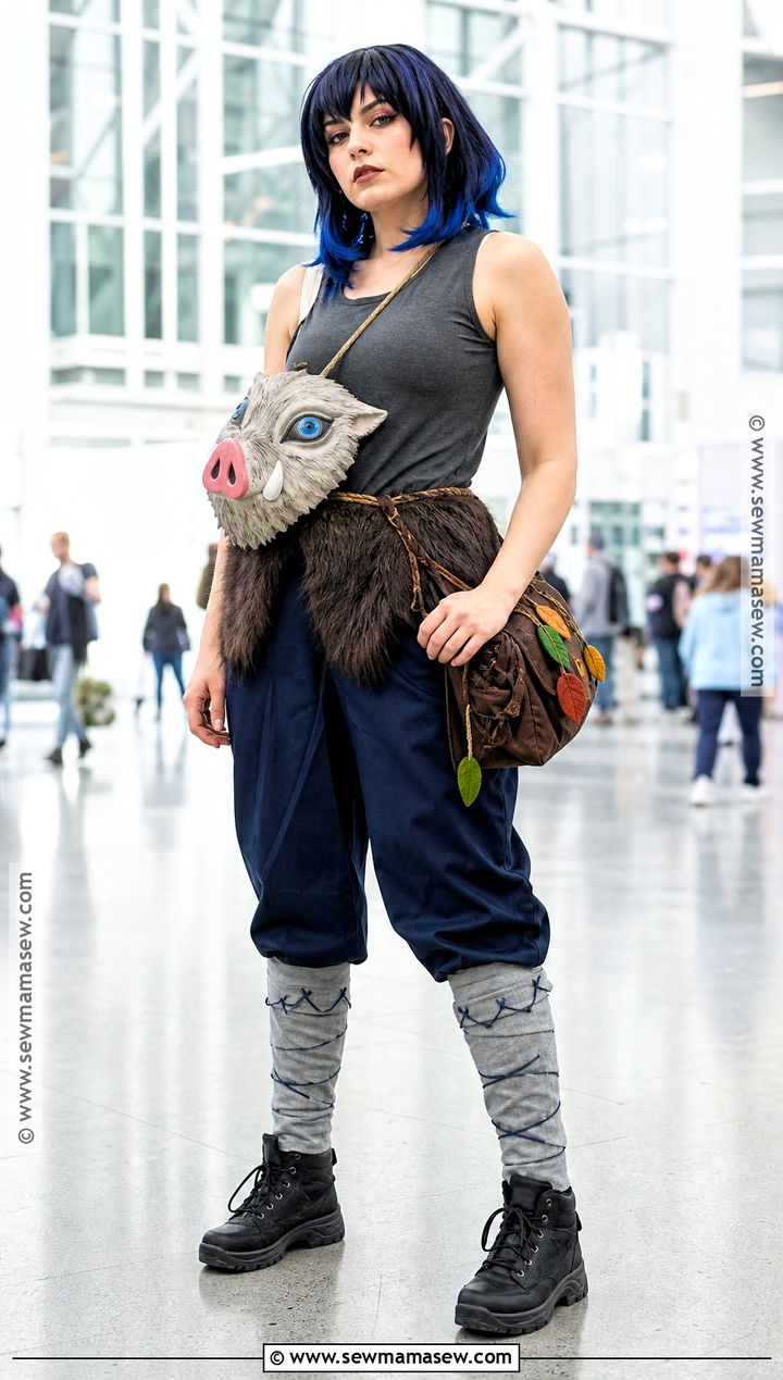 Convention Inosuke Cosplay With Utility Pouch - 30 Inosuke Cosplay Ideas for Females