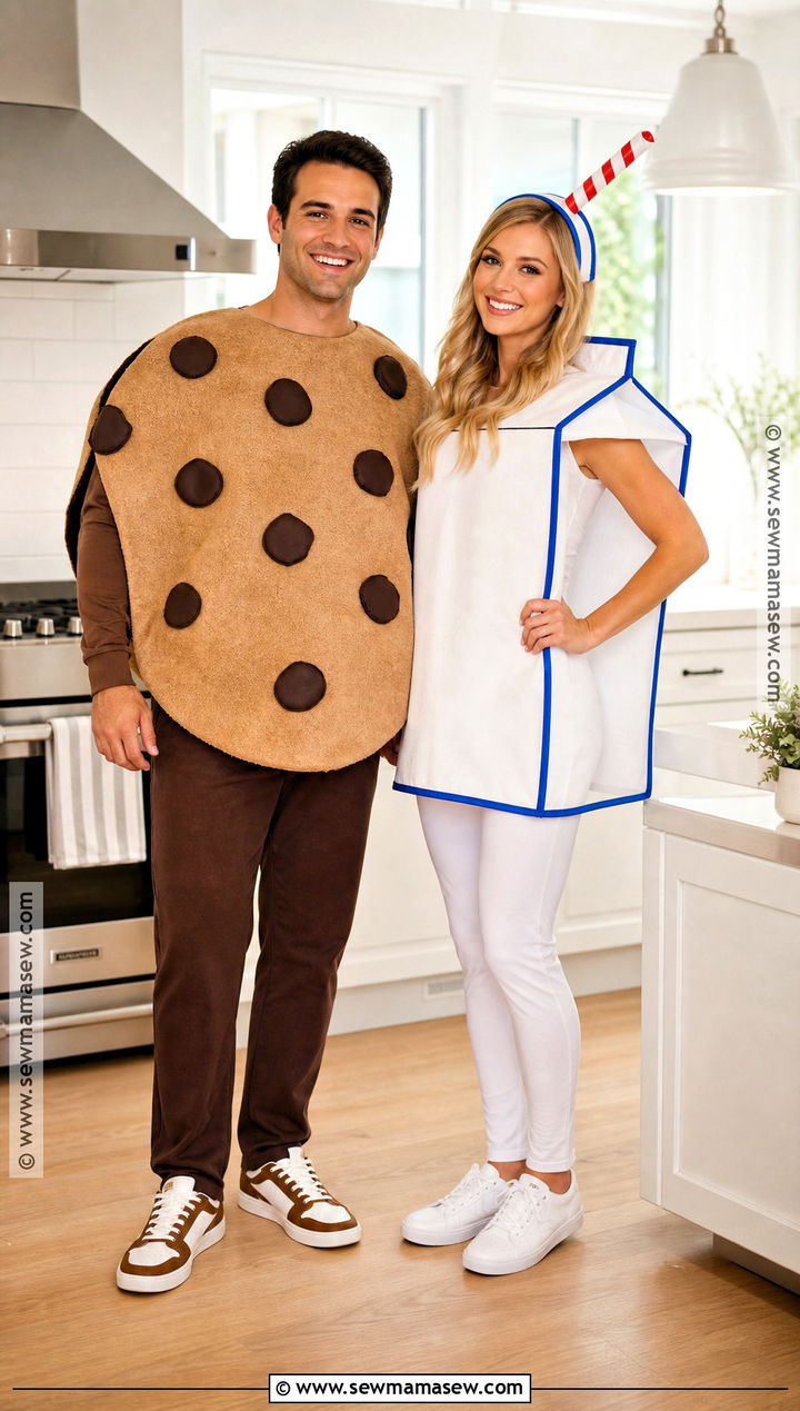 Cookie And Milk Couple Costume - 35 clever couples halloween costumes