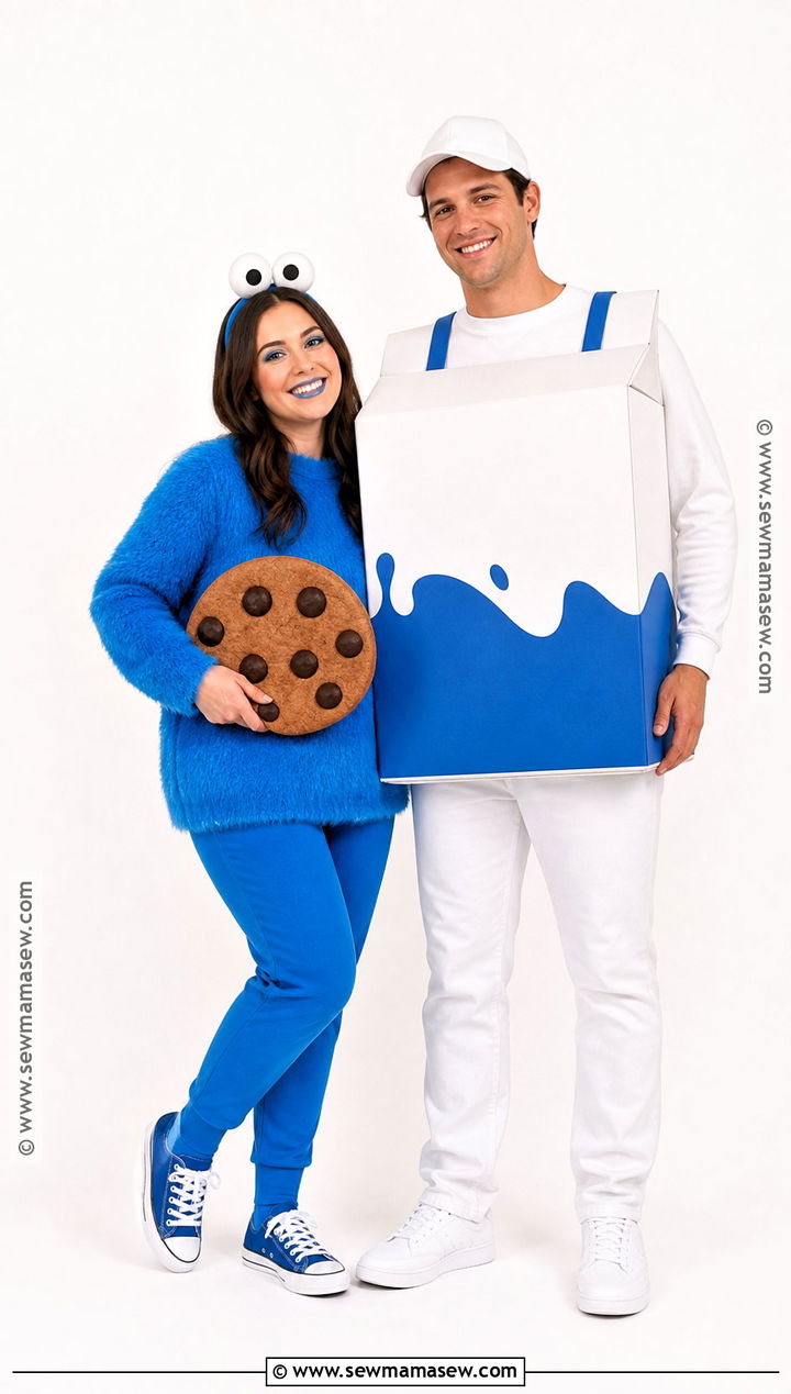 Cookie Monster And Milk Couple Costume - 40 cookie monster costume ideas