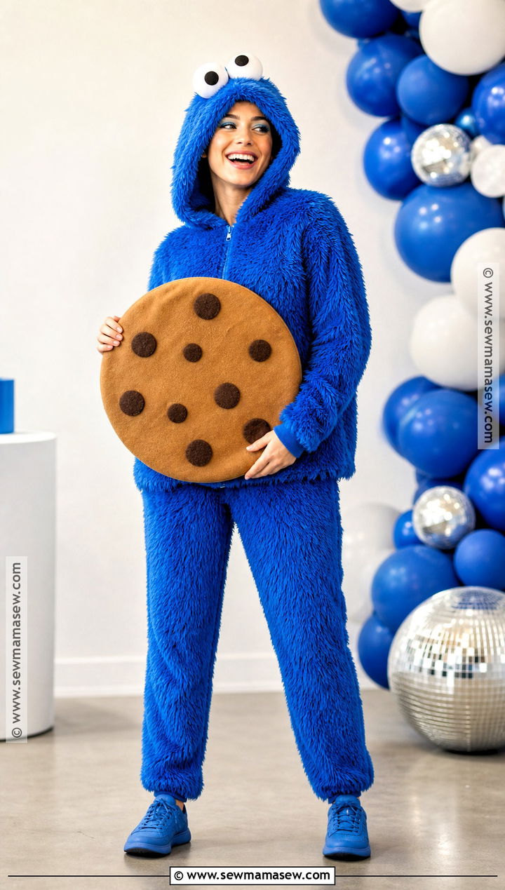 Cookie Monster Costume With Cookie Prop - 30 sesame street costume ideas