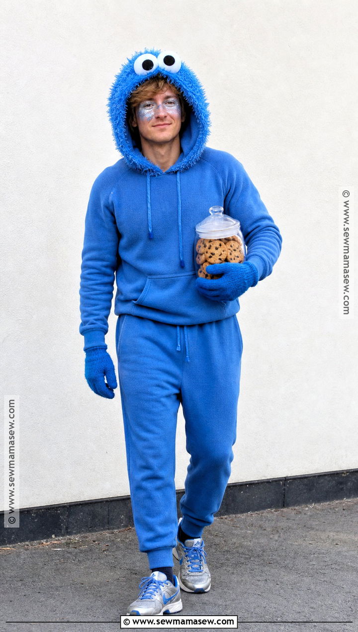 Cookie Monster Hoodie Costume - 40 cookie monster costume ideas
