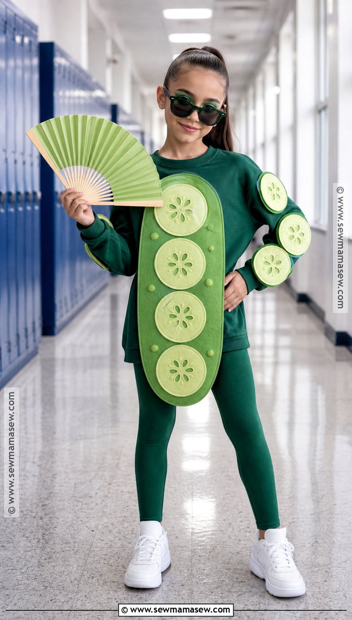 Cool As A Cucumber Idiom Costume - 30 Idiom Dress Up Day Ideas