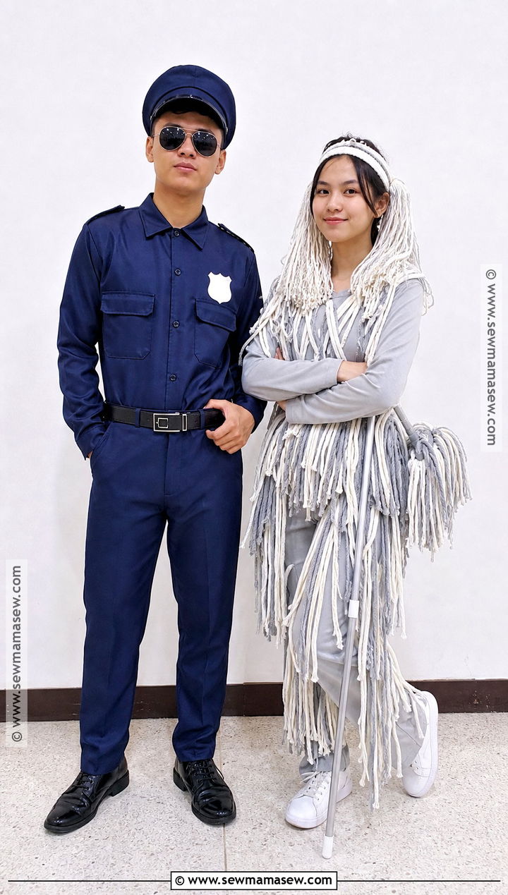 Cop And Mop Costume - 50 rhyme without reason costume ideas