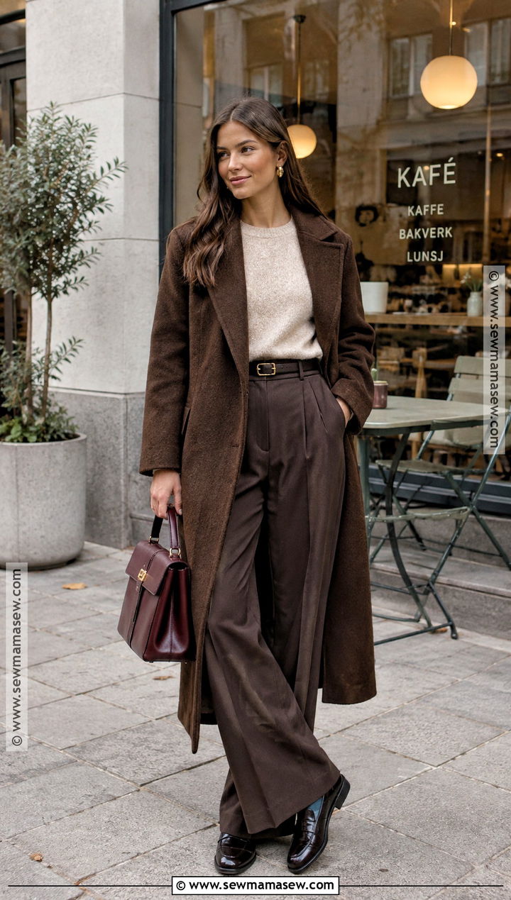 Copenhagen Brown Suede Coat Outfit - 20 copenhagen street style autumn ideas