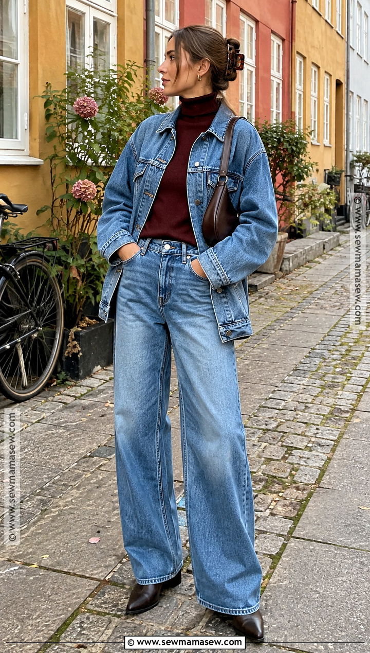 Copenhagen Fall Double Denim Outfit - 25 copenhagen fall style ideas