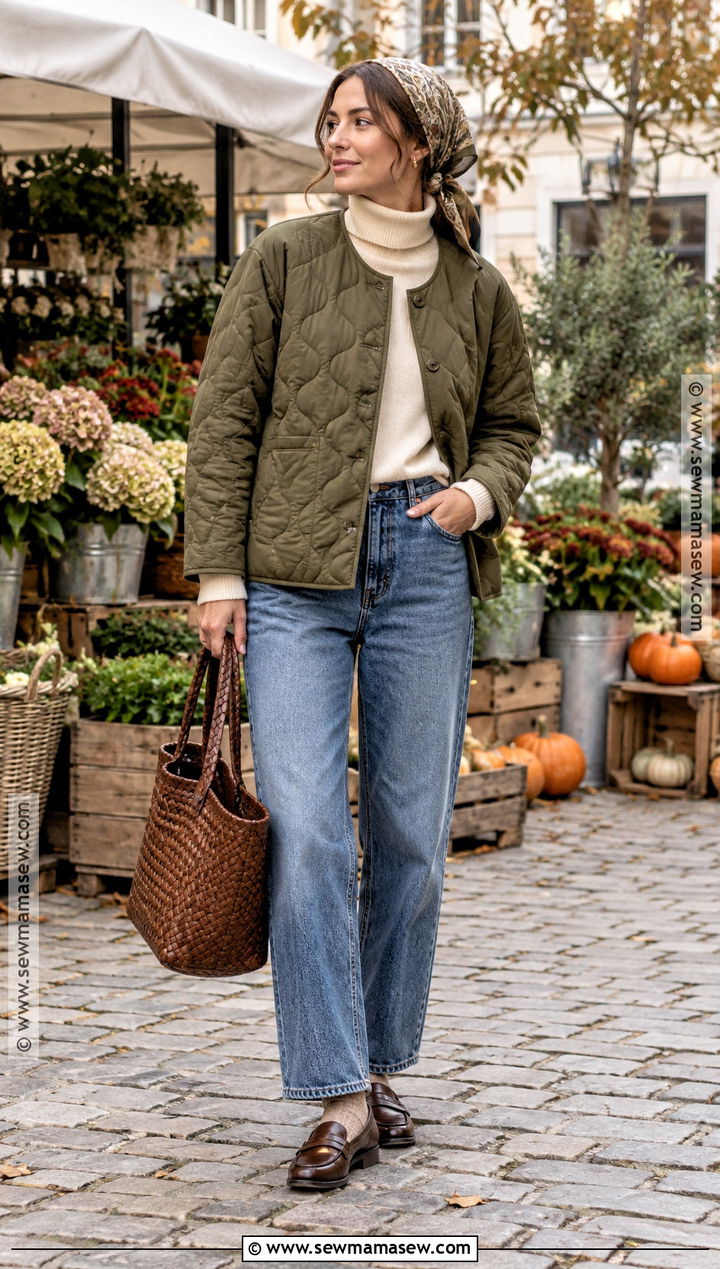 Copenhagen Fall Quilted Jacket Outfit - 25 copenhagen fall style ideas