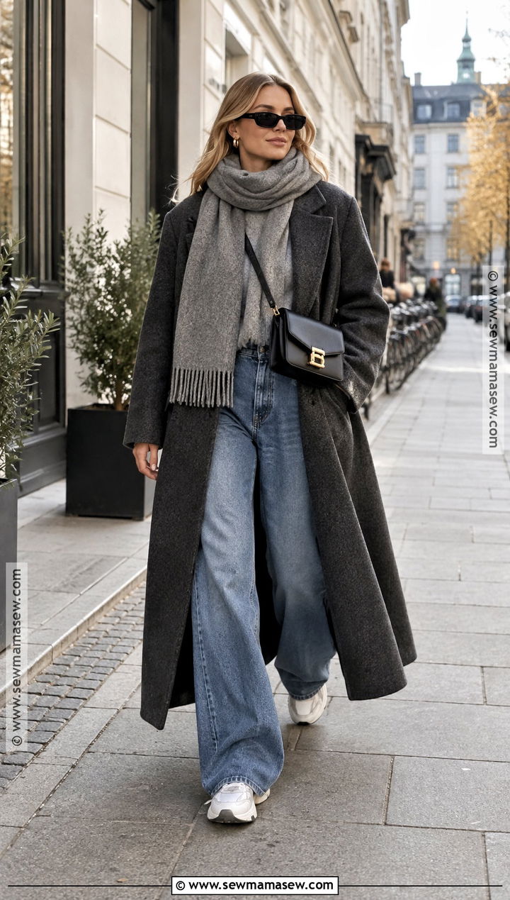 Copenhagen Oversized Wool Coat Outfit - 20 copenhagen street style autumn ideas