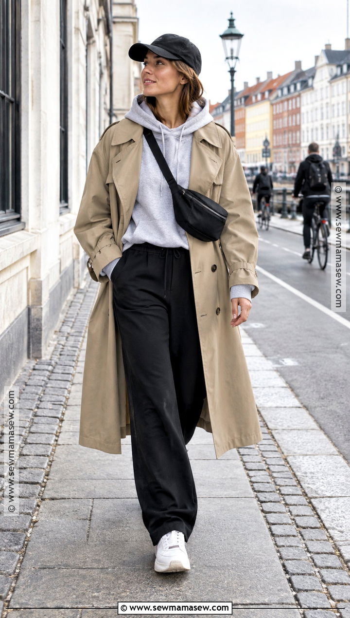 Copenhagen Trench Coat And Hoodie Outfit - 20 copenhagen street style autumn ideas