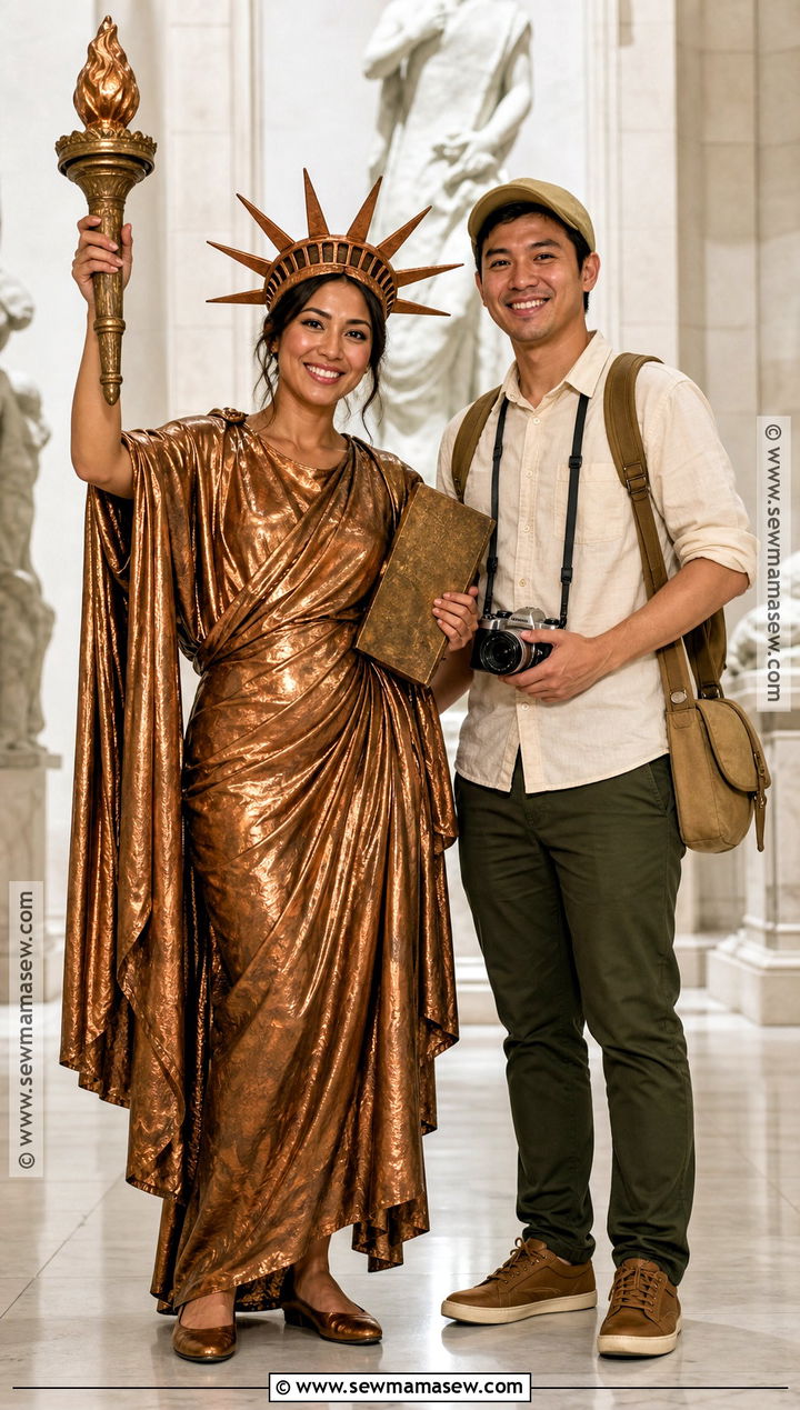 Copper Statue Of Liberty And Tourist Costume - 30 statue of liberty and tourist costume ideas