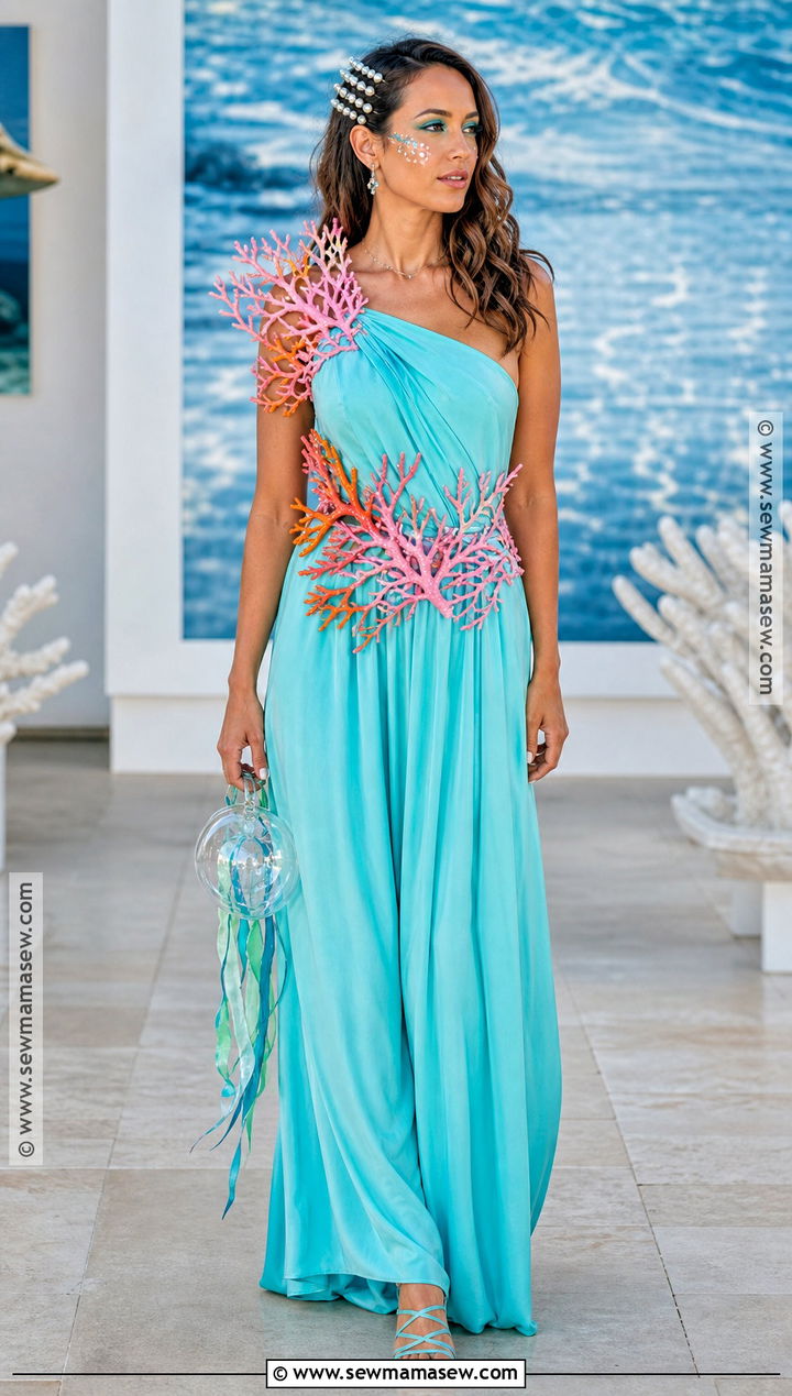 Coral Reef Costume With Ocean Accessories - 30 Unique Costume Ideas for Women