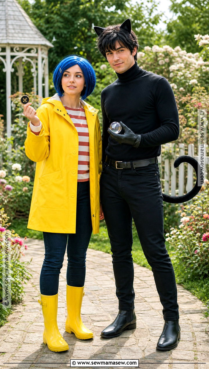 Coraline And Black Cat Costume - 30 coraline couple costume ideas