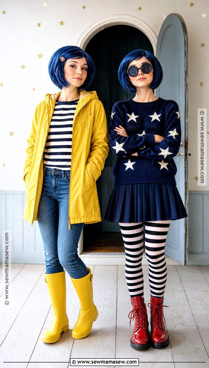 Coraline And Button Eyed Coraline Costume - 30 coraline couple costume ideas