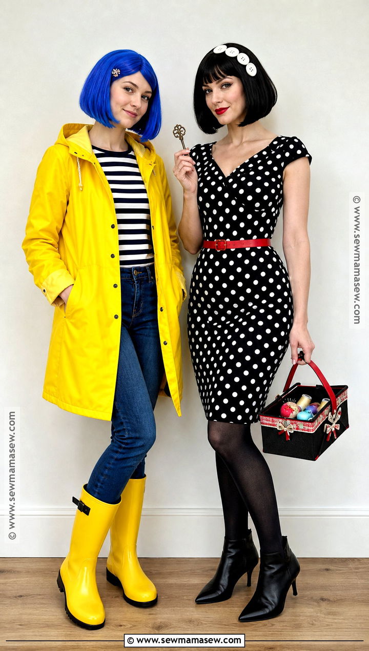 Coraline And Other Mother Duo Costume - 40 coraline halloween costume ideas