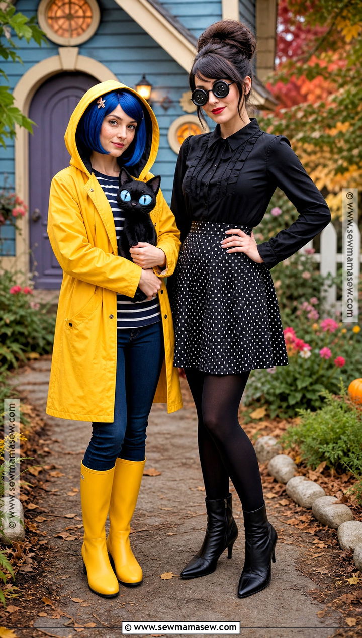 Coraline And Other Mother Duo Costume - 35 girl duo costumes