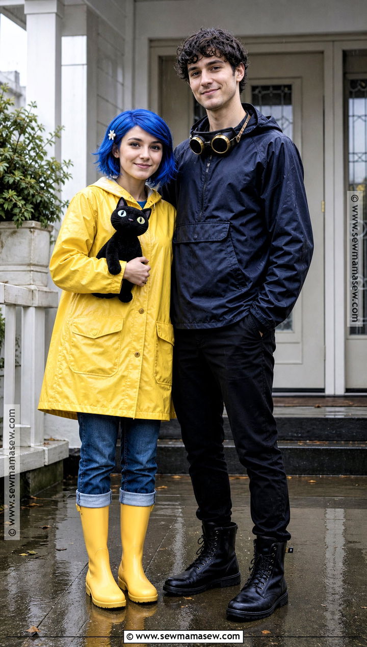 Coraline And Wybie Duo Costume - 50 halloween costumes duo