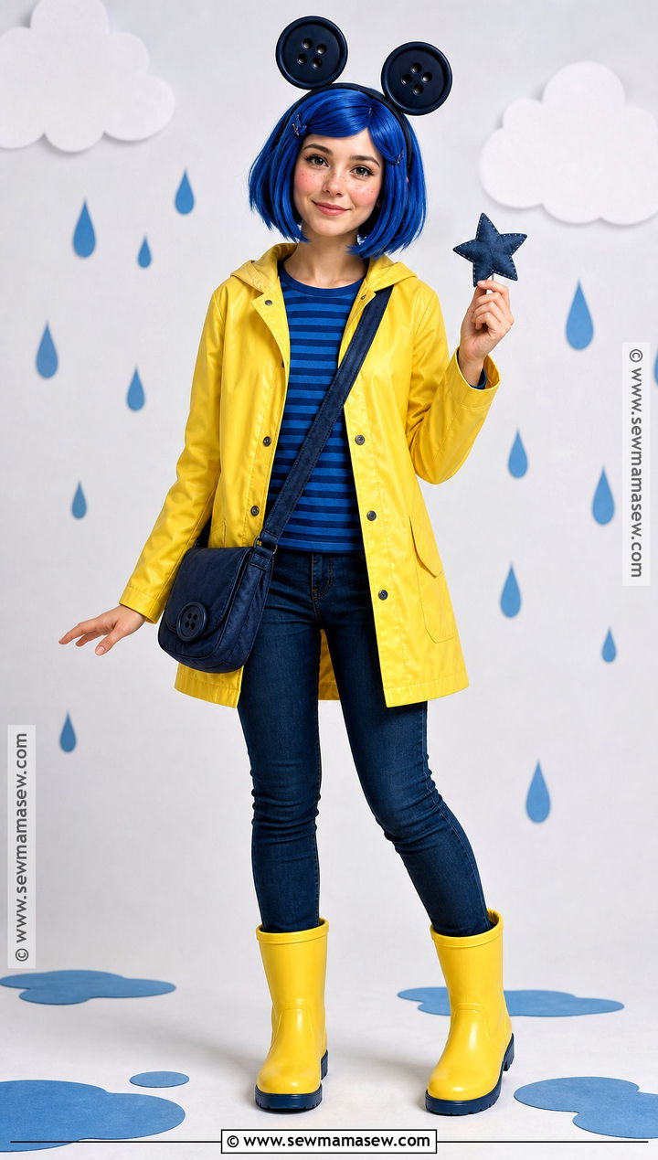 Coraline Button Doll Costume - 40 doll halloween costume ideas