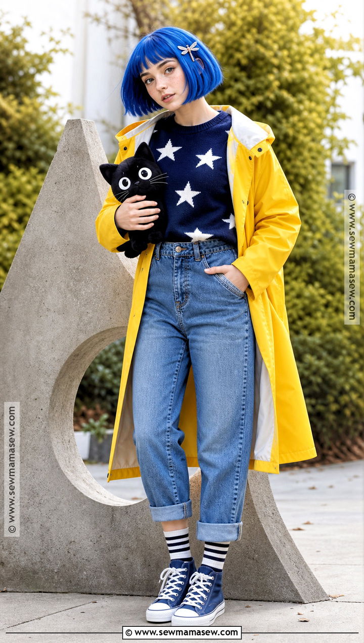 Coraline Costume With Seeing Stone - 30 caroline costume ideas