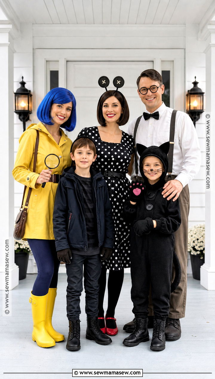 Coraline Family Costume - 40 coraline halloween costume ideas
